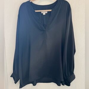 Ava & Viv Women's Elegant Black Blouse